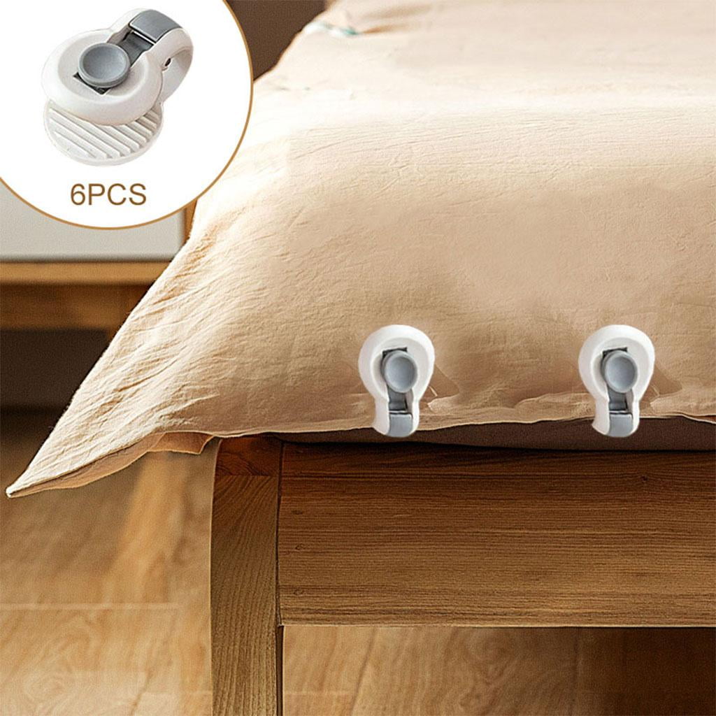 4Pcs Needle-free Bed Sheet Quilt Clips Anti-Slip Clips Bed Covers  Multifunction Duvet Cover Buckles Quilt Holder Blank Retainer