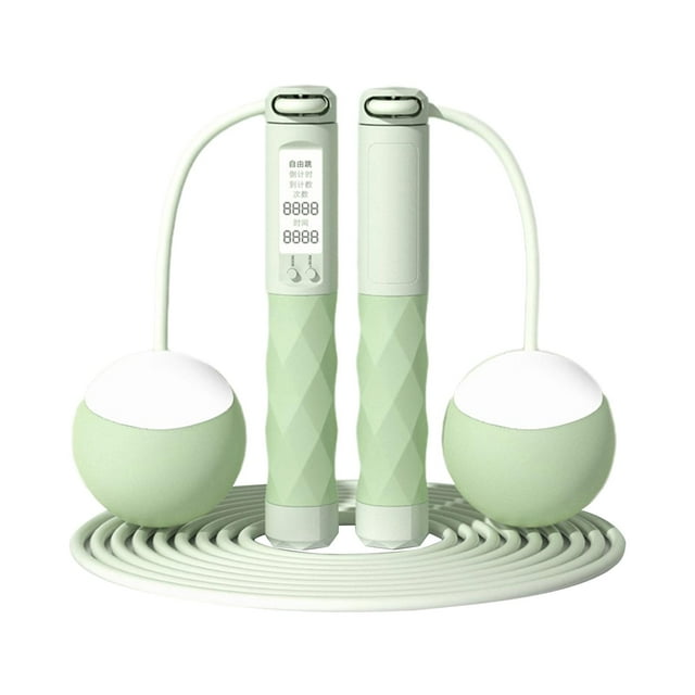 Cuerda para saltar Cuerda para saltar Longitud ajustable Cuerda para saltar digital Cuerda para saltar inalámbrica verde