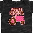 thumbnail image 4 of Inktastic Pink Tractor Little Sister Girls Baby Bodysuit, 4 of 5