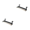 thumbnail image 1 of Cateissary Organizador de baño de estilo moderno - Exquisita artesanía de secado rápido y fácil acceso Acero inoxidable Fácil instalación Negro 2Conjunto, 1 of 6