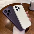thumbnail image 2 of Original Heat Dissipation Breathable Mesh Hole Case For iPhone 16 15 14 11 12 13 Pro Max Plus Lens Protection Shockproof Cover tzw, 2 of 7