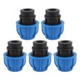 thumbnail image 2 of Conectores rápidos con rosca hembra G1/2 para tuberías de agua, diseño de paso recto, kit de plomería de 5 piezas de 32 mm, 2 of 8