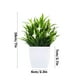 thumbnail image 3 of Artificial Plants Faux Greenery with Flowers | Realistic Plastic Decorative Potted Plant for Indoor Home, Bathroom, Kitchen, Office Desk Decor | 7x6x18cm | 1 Piece | Maintenance-Free, 3 of 6