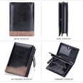 thumbnail image 4 of Cartera de PU para hombre, tarjetero de cuero liso, billetera delgada para hombre, billetera minimalista para hombre, 4 of 5