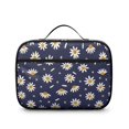 thumbnail image 2 of Daisy Pioneer Flower Blue Pattern Insulated Lunch Bag Teens,Bento School Lunch Bag for Teens for Work,Picnic or Travel 10.6x7.7x4.3 Inches,12 Can Capacity, 2 of 6