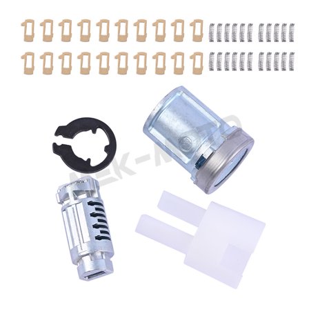 Ignition Lock Cylinder Fits For Ford 2000 2001 2002 2003 2004 2005 2006 2007 2008 2009 2010 2011 2012 2013 2014 2015 2016 2017 2018 2019 Tumbler Kit Uncoded With Clips