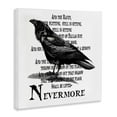 thumbnail image 4 of Black Crow Raven Creepy Halloween Text Quote Animals & Insects Graphic Art Gallery-Wrapped Canvas Print Wall Art, 4 of 5