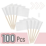 Blank Toothpick Flags, White, 100 Pcs, Cheese Markers, Cheese Labels for Charcuterie Board ...