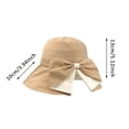 thumbnail image 3 of Gyujnb Sun Hat with Large Brim and Bow Knot for Summer Sun Lightweight Beach Hat for Sunshade and Outdoor Travel, 3 of 4