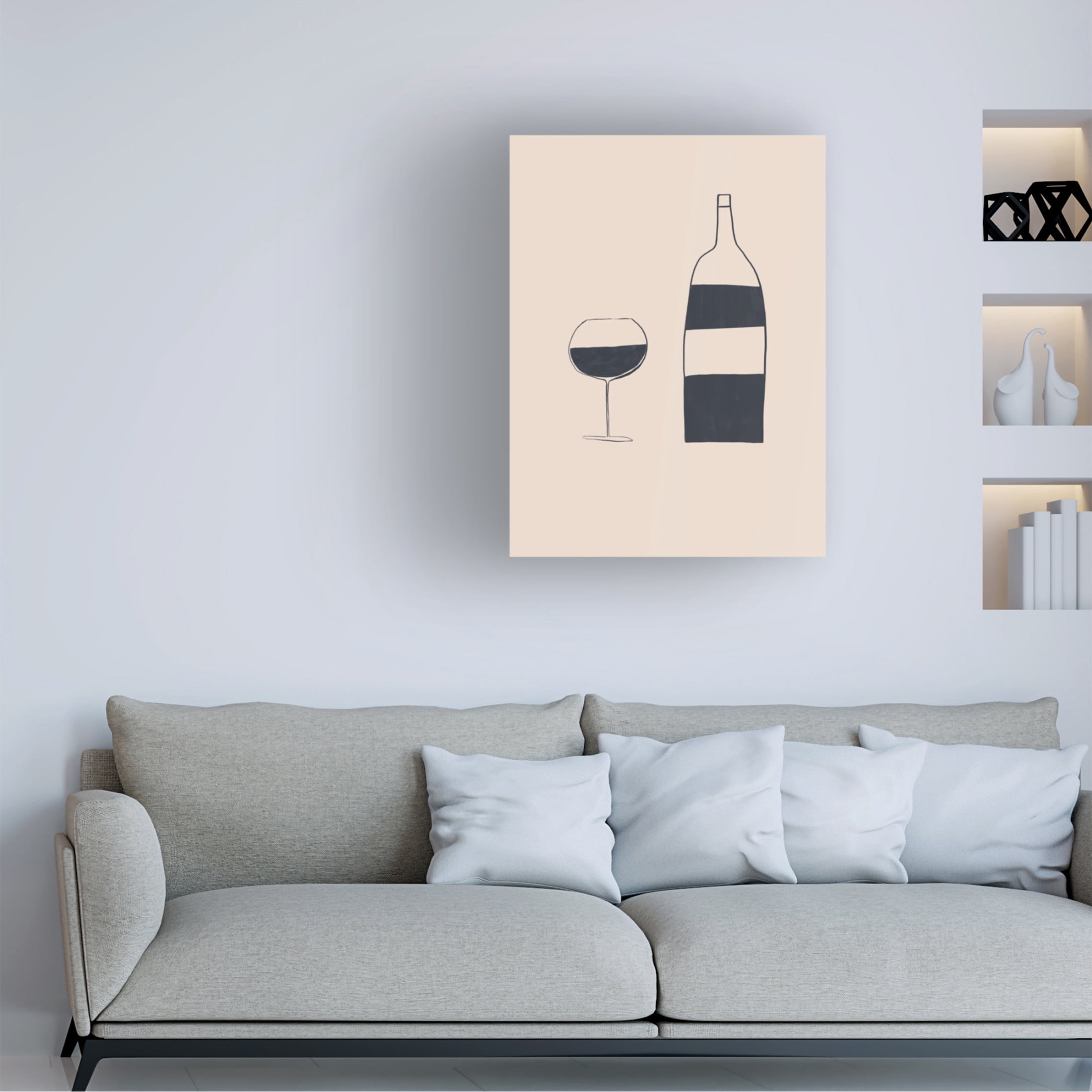 Trademark Fine Art Ivy Green Illustrations Wine Canvas Wall Art