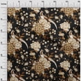 thumbnail image 3 of oneOone Georgette Viscose Brown Fabric Asian Chinese Sewing Craft Projects Fabric Prints By Yard 42 Inch Wide, 3 of 4