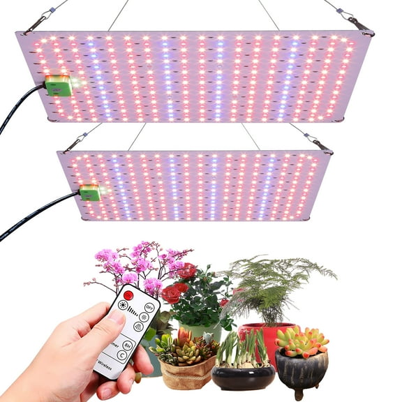 TUOY  1200W Grow Lights Panel Full Spectrum for Indoor Plants Red Blue Spectrum Plant Light 3 Light Modes with 306/612 LED for Hydroponics Greenhouse