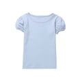 thumbnail image 5 of Lutiedan Girls Cotton T-Shirts Crewneck Short Sleeve Tops Soft Ligheweight Summer Casual Puff Sleeve Tunic Tees 1-15 Years, 5 of 9