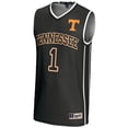 thumbnail image 2 of Unisex GameDay Greats #1 Black Tennessee Volunteers Lightweight Basketball Jersey, 2 of 4