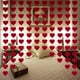 thumbnail image 5 of 10 coronas de fieltro rojas colgantes en forma de corazón, sin bricolaje, para bodas en el hogar o la oficina, 5 of 5