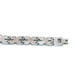 thumbnail image 4 of Pulsera punk de acero inoxidable en forma de X para hombre, brazalete ajustable, cadena de mano decorativa (plata), 4 of 6