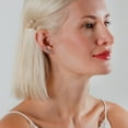 thumbnail image 4 of Humble Chic Crystal Climber Earrings for Women - 925 Sterling Silver Plated Ear Crawlers, 4 of 8
