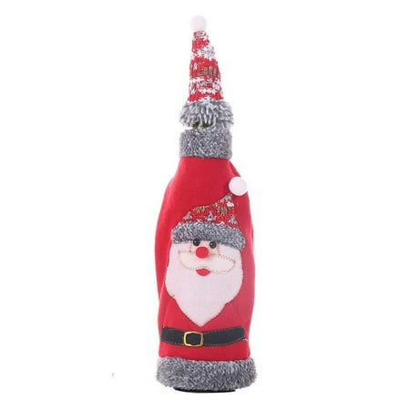 

Baocc bag Merry Christmas Santa Bottle Bag Cover Xmas Festival Party Table Decor Gift