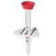 thumbnail image 1 of Soporte de goma para pelota de golf, altura ajustable, reductor, reutilizable (rojo), 1 of 3