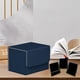 thumbnail image 3 of Soporte de almacenamiento Zulema caja de Tarjeta de juego PU para más de 100 tarjetas deporte Azul oscuro, 3 of 7