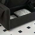 thumbnail image 5 of 79" Multi-functional Storage Loveseat Sofa Couch,Teddy Upholstered 3 Seat Sofa for Living Room,Bedroom,Office,Black, 5 of 7