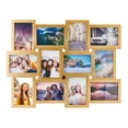thumbnail image 1 of Melannco Marco De Collage Con 12 Aperturas, Muestra 4 X 6 Y Seis Fotos De 6 X 4 Pulgadas, Dorado, 23,03 X 17,76 X 0,98 Pulgadas, 1 of 5