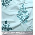 thumbnail image 1 of Soimoi Rayon Fabric Leaves & Floral Block Printed Craft Fabric by The Yard 56 Inch Wide, 1 of 3