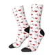 thumbnail image 1 of Balery Heartbeat Symbol Calcetas Largas con Estampado para Hombre y Mujer – Suaves y Transpirables, Talla Única (US 5-11), 1 of 6