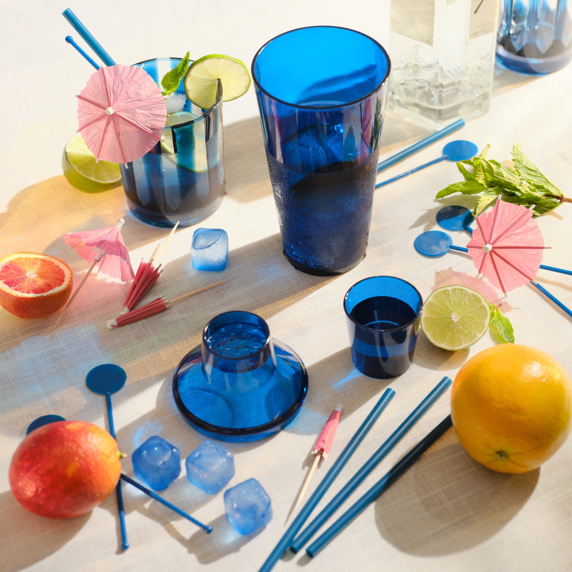 Thyme & Table 31-Piece Blue Cocktail Shaker Set