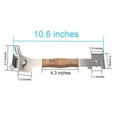 Multipurpose Steel Hive Tools with Wooden Handle ,Beekeeping Hive Scraper Tool