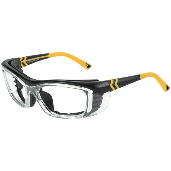 OnGuard Safety Eyewear OG-225SFDD w Full Dust Dam Black Yellow Med 57mm Large 61
