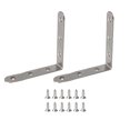 thumbnail image 2 of 2 Pcs/10 Pcs Supports d'Angle en Forme de L en Acier Inoxydable pour Étagère, 2 of 9