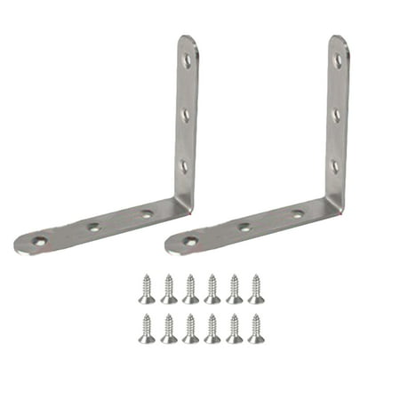 

30PCS L-Shaped Bracket Corner Braces Stainless Steel Joint Right Angle Shelf Support Bracket 85*85*20mm