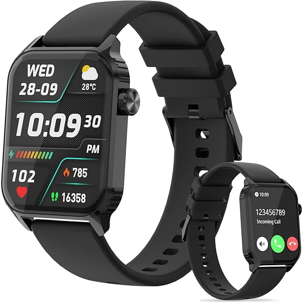 wonima44 Smart Watches for Women Men, 1.83" HD Smartwatch with 120 Sports Modes, Heart Rate/Sleep Monitor, IP67 Waterproof, Bluetooth Call & Music Control