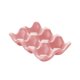 thumbnail image 1 of Soporte para bandeja de huevos con 6 agujeros, capacidad para 6 huevos frescos, organizador antideslizante para huevos, celosía de almacenamiento para Rosa BLESIY Soporte para bandeja de huevos, 1 of 8