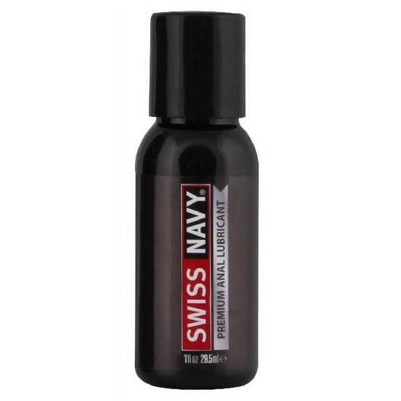 Swiss Navy Premium Anal Silicone Based Personal Lubricant with Clove Leaf Oil, 1 oz