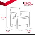 thumbnail image 2 of Sala para Exteriores Tarifa Keter con 4 piezas Mueble para Jardín Keter 09113-210-00, 2 of 8