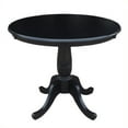 thumbnail image 1 of International Concepts 36" Round Dining Table in Black, 1 of 5