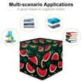 thumbnail image 2 of Watermelon Foldable Toy Box with Handle, 10.8"x10.5"x10.6", Large Capacity Cube Organizer Bins, 2 of 6