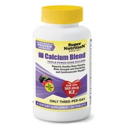 SuperNutrition Calcium Blend Tablets, Berry, 90 Ct
