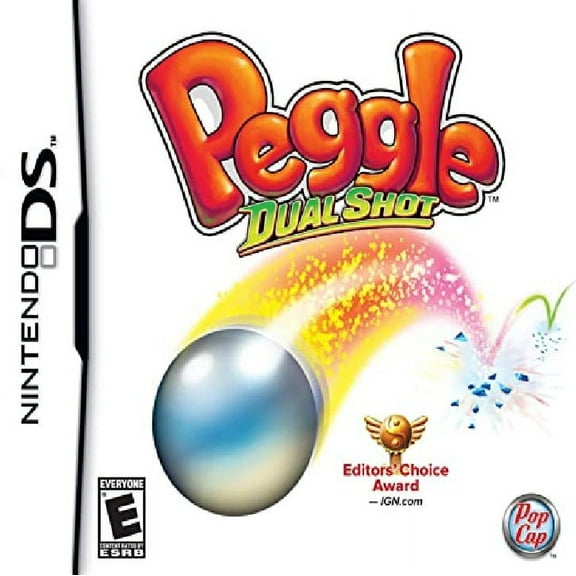 Restored Peggle: Dual Shot (Nintendo DS, 2009) Puzzle Game (Refurbished)