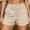 *Beige, variant on Women's Breathable Shorts with Side Pockets ,Lightweight Everyday Shorts Beige,Women's Plus XL