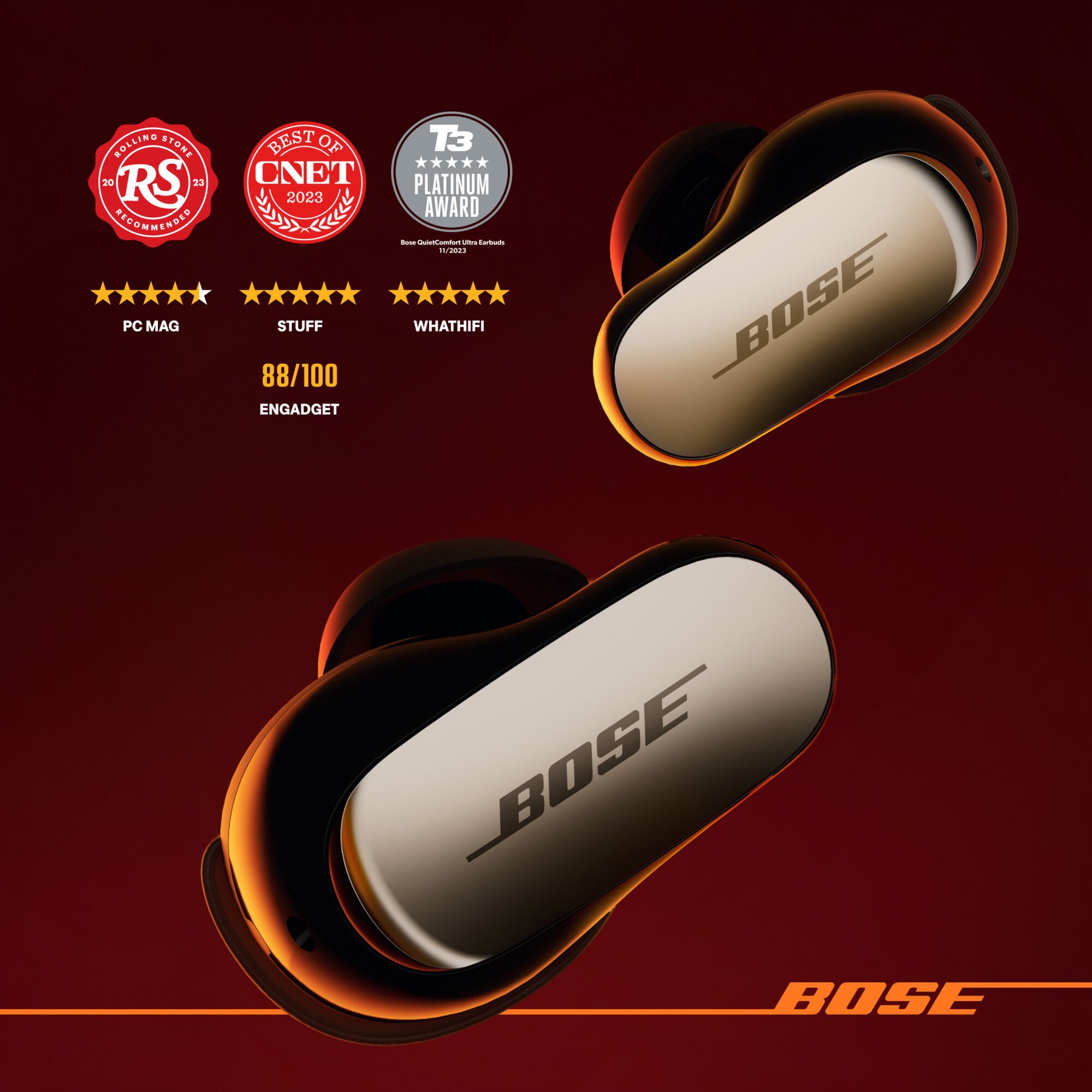 Bose QuietComfort Ultra Wireless Earbuds, Noise Cancelling Bluetooth Headphones, Moonstone Blue - image 4 of 8