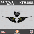 thumbnail image 3 of Kalair GFX Graphics Kit for Ktm 50SX MINI SX50 (2020-2023) Fatality Series, 3 of 5