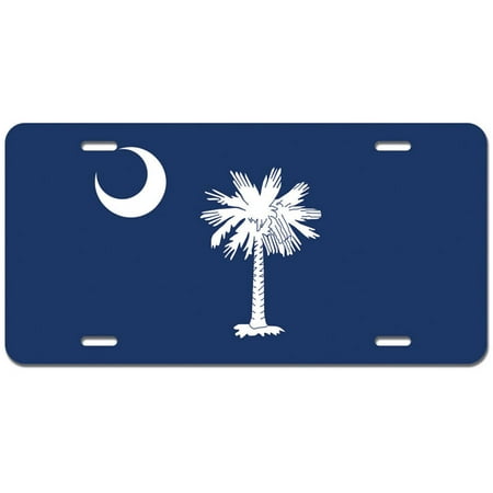 South Carolina State Flag Novelty Metal Vanity License Tag