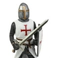 thumbnail image 5 of White Cloak Caped Medieval Crusader Swordsman Knight of Christ Figurine 11.5"H, 5 of 7
