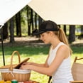thumbnail image 7 of USB Solar-Powered Fan Hat, Solar Charging Sun Hat, LED Display Cooling Hat, Mesh Baseball Cap with Fan, Outdoor Sun Protection Hat for Men and Women （Navy）, 7 of 7