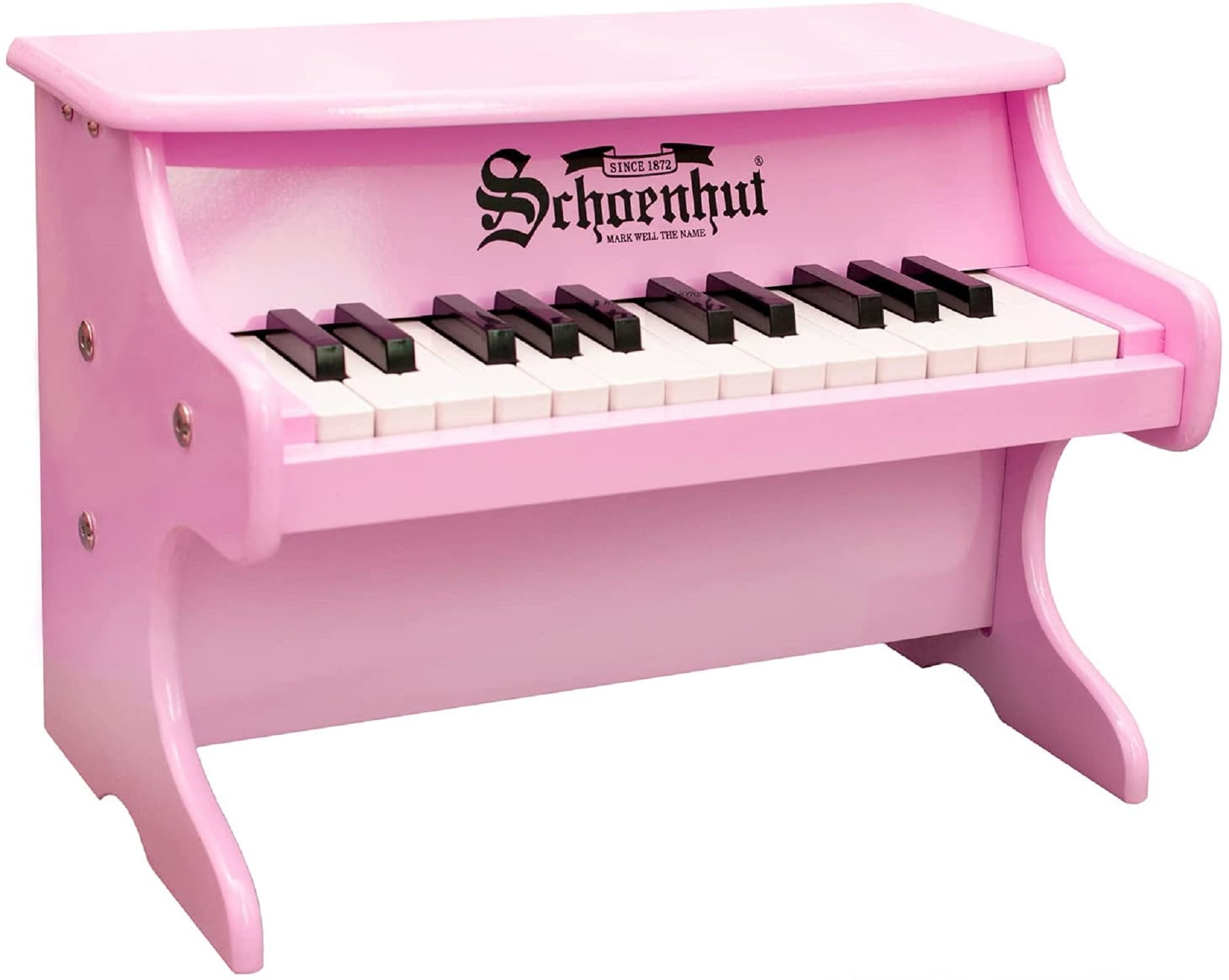 Schoenhut My First Piano II - 25 Keys Pink Piano for Kids - Baby Grand