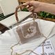 thumbnail image 5 of Bolsa bandolera de moda de mano para mujer con exterior transparente (caqui) Ehuebsd Para Estrenar, 5 of 9