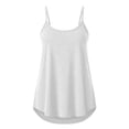 thumbnail image 5 of Tsesme Women's Halter Tops Adjustable Straps Loose Tank Tops 2026 Summer Lightweight Sleeveless Sport Tops,White,L, 5 of 6